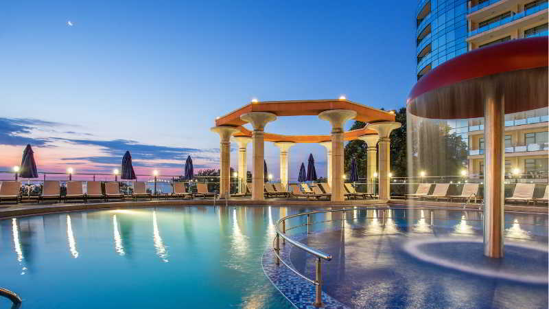Astera Hotel & Spa With Free Private Beach Golden Sands Exterior photo
